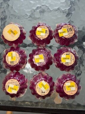 Set of 9 Purple Flowering Wax Melts lilac
